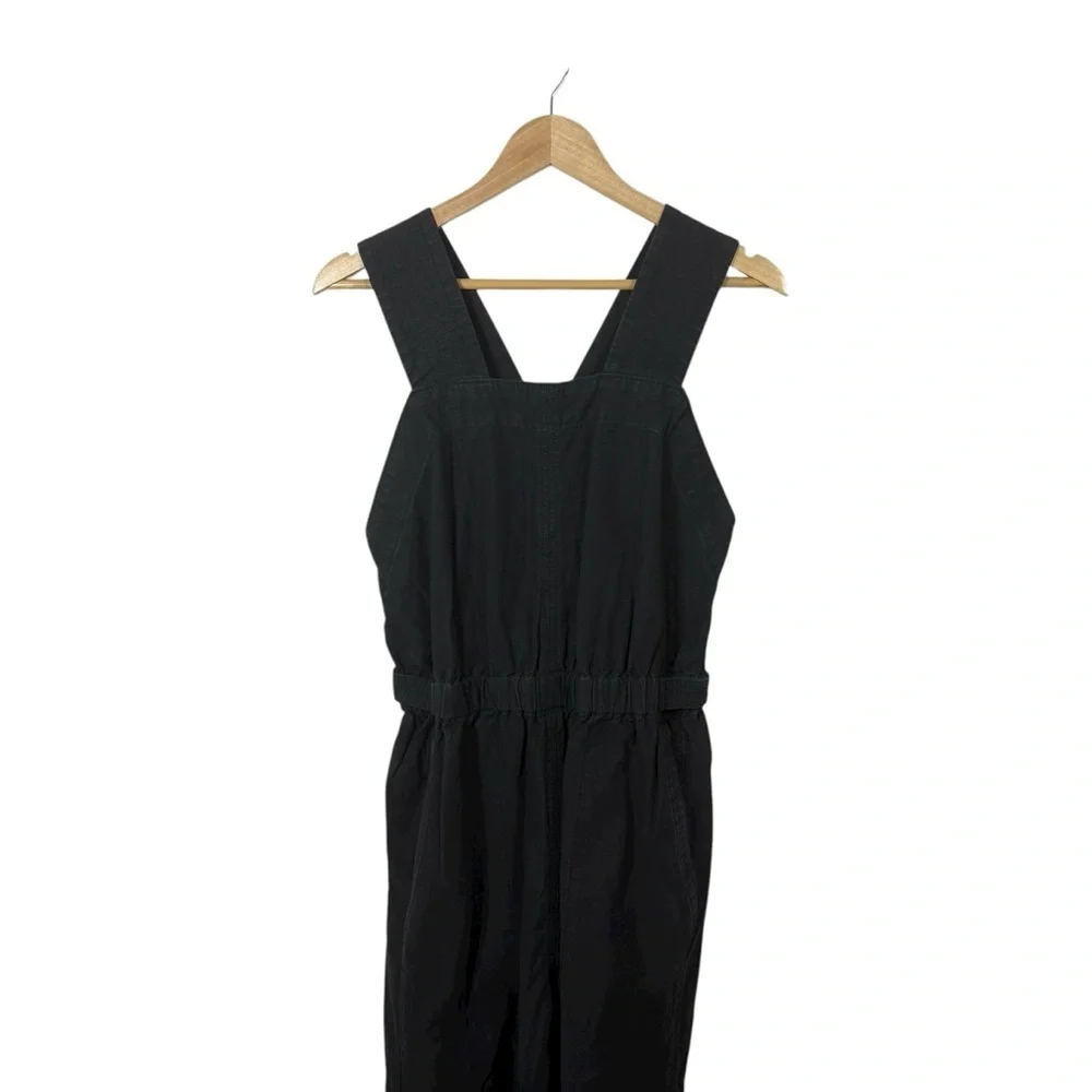 Everlane Women’s The Fatigue Apron Cotton/Linen Jumpsuit in Black Size 2